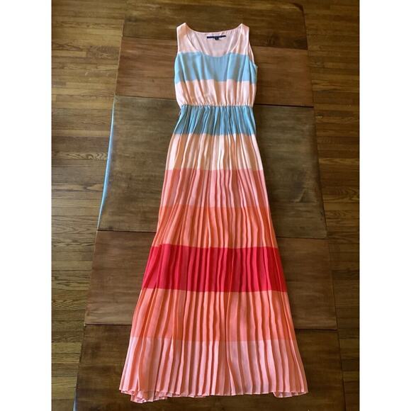 Tommy Hilfiger Dresses & Skirts - Tommy Hilfiger Spring Summer Long Blouson Maxi Dress Peachy Beachy Preppy Size 6